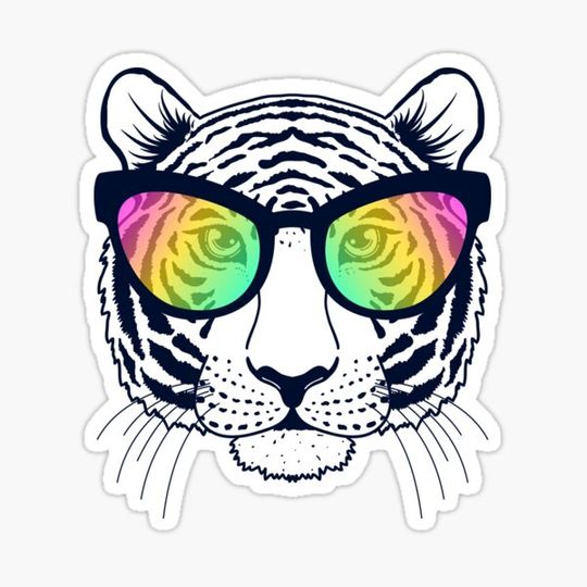 Discover Tiger with sunglasses