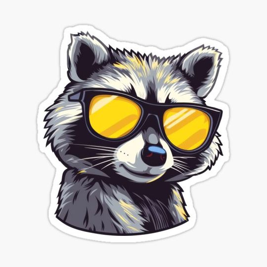 Discover Cool raccoon