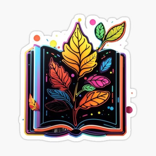 Discover Book Aesthetic, Open Book With Autumn Leaves