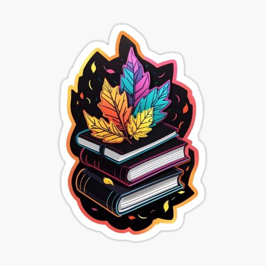 Discover Copy of Book Aesthetic, Open Book With Autumn Leaves