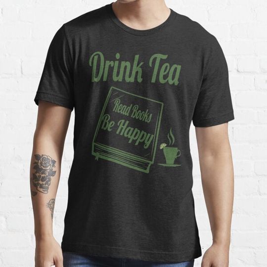 Discover Drink Tea Read Books Be Happy funny gifts