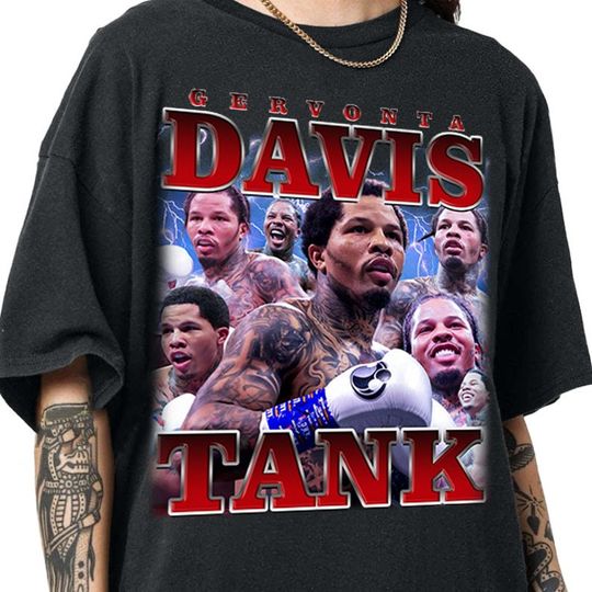 Discover Tank Davis Frank Martin Shirt, Boxing Shirt, Vintage Rap Shirt, Graphic Tee