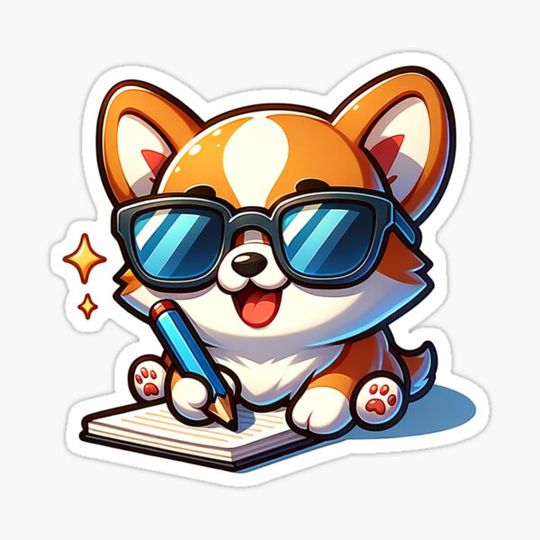 Discover Cool Sunglasses Corgi Studying