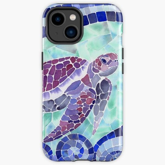 Discover Sea Turtle Watercolor Mosaic