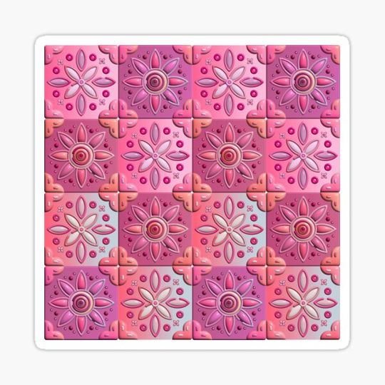 Discover tile mosaic - spring garden