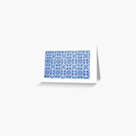 Discover Portugues Blue Tile Pattern Star