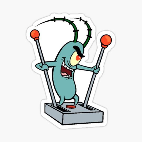 Discover Plankton squashed art