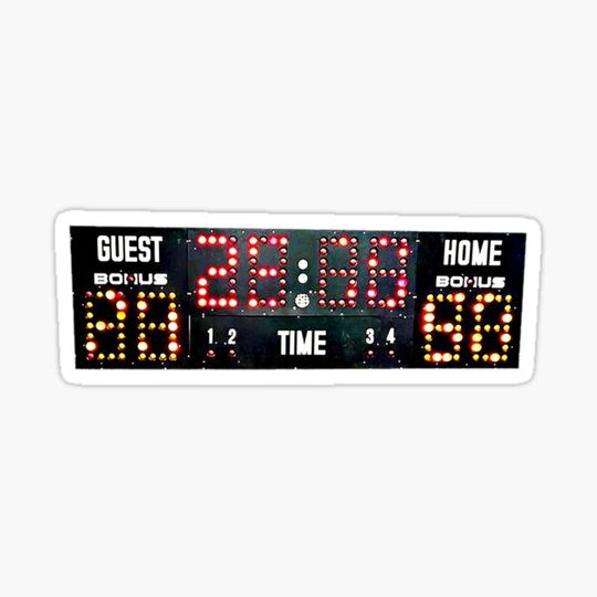 Discover Basketball Scoreboard, Electronic Score Board, Vintage Sports Scoreboard