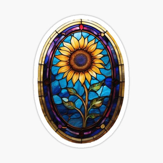 Discover Stained Glass Sunflower