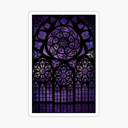 Discover Purple Galaxy Stained Glass Window