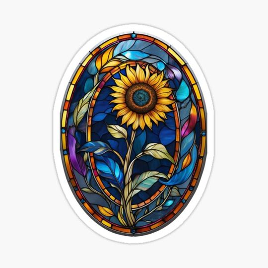 Discover Stained Glass Sunflower