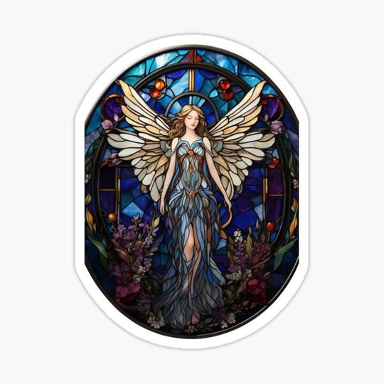 Discover Stained Glass Angel Pattern