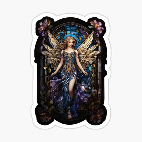 Discover Stained Glass Angel Pattern