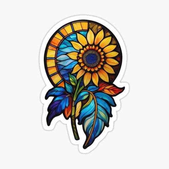 Discover Stained Glass Sunflower
