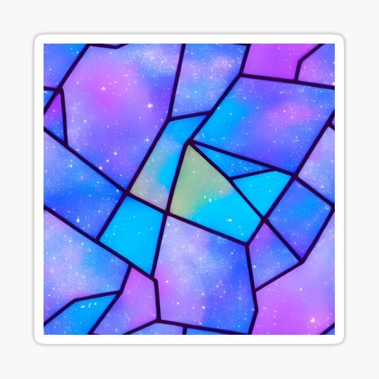 Discover Window to the universe - Stained Glass Abstract Design