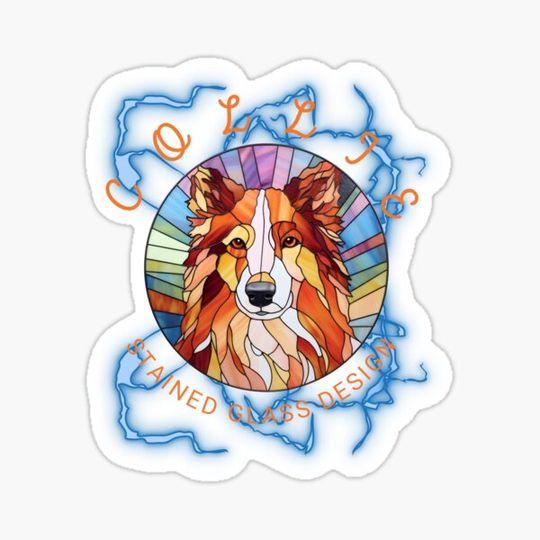 Discover COLLIE - Stained Glass Design 3
