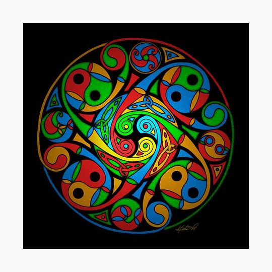 Discover Celtic Stained Glass Spiral