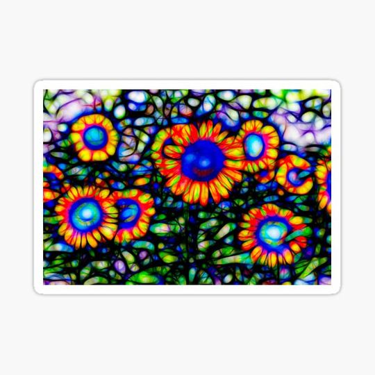 Discover Stained Glass Sunflowers