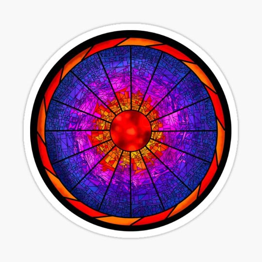 Discover Fractal Mars Stained Glass