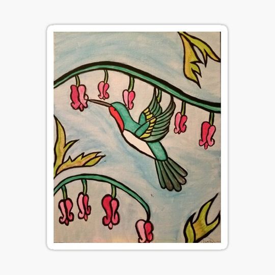 Discover Stained Glass Hummingbird