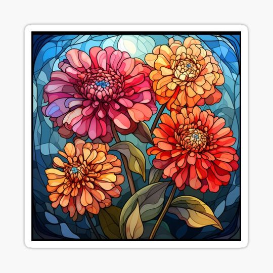 Discover Stained Glass Zinnia Brilliance