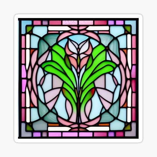 Discover Art Nouveau Stain Glass Window