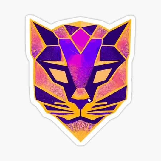 Discover geometric robot cat