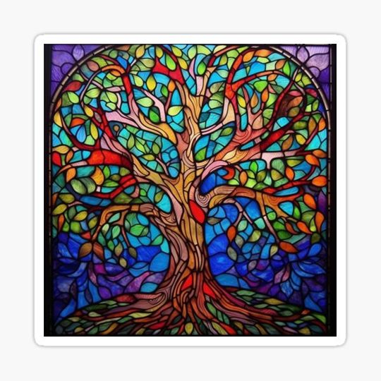 Discover Stained Glass Tree of Life Pattern