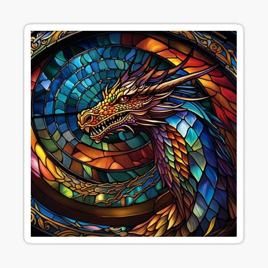 Discover Stained Glass Dragon