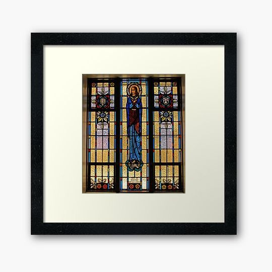 Discover Stained Glass Inside Sacred Heart Italian Church.