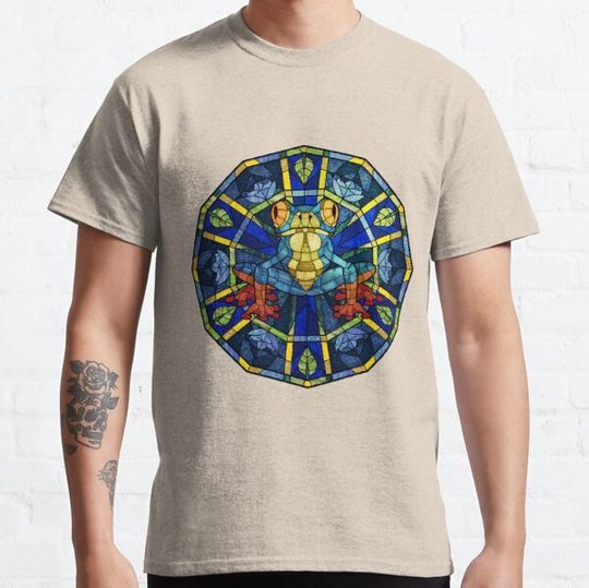 Discover Blue Frog Blue Stained Glass