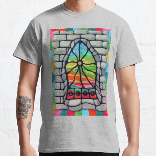Discover 566 - DESIGN FOR A STAINED -GLASS WINDOW - DAVE EDWARDS - COLOURED PENCILS - 2021