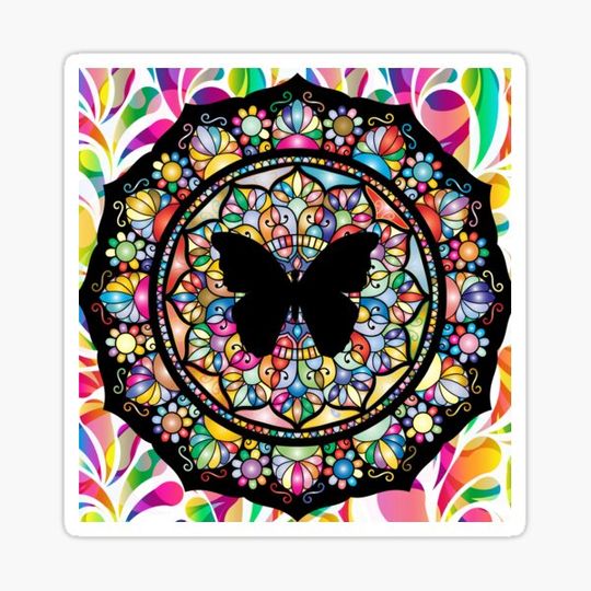 Discover Stained Glass Butterfly Mandals
