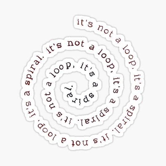 Discover It's Not a Loop Red Blue Gradient