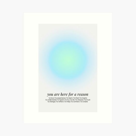 Discover Positive Affirmations Gentle Reminders Grainy Gradient Blue