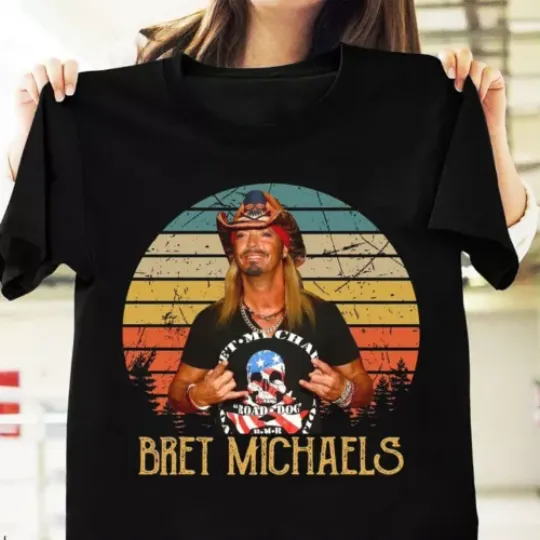 Discover New Popular Bret Michaels Vintage Gift For Fans T-Shirt