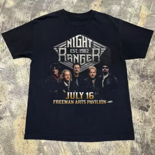 Discover New Night Ranger 2024 Tour Short Sleeve Gift For Fan T-shirt