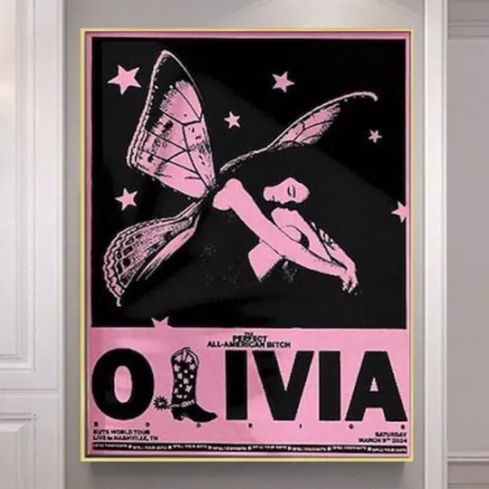 Discover Olivia Rodrigo Guts World Tour In Nashville TN March 9th 2024 Poster