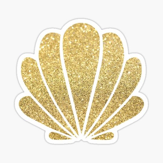 Discover Gold Sparkle Seashell