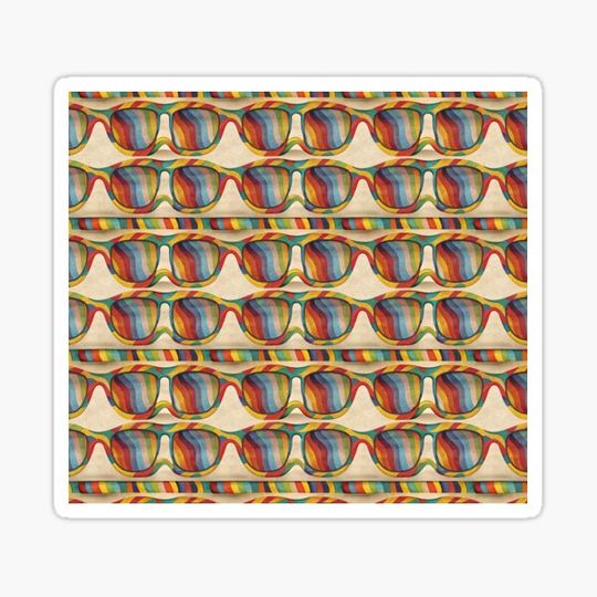 Discover Colorful Eyeglasses Pattern Vintage