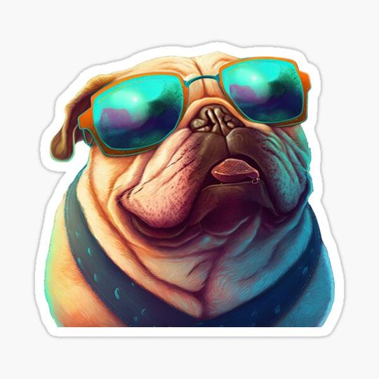 Discover Funny dog wearing shades