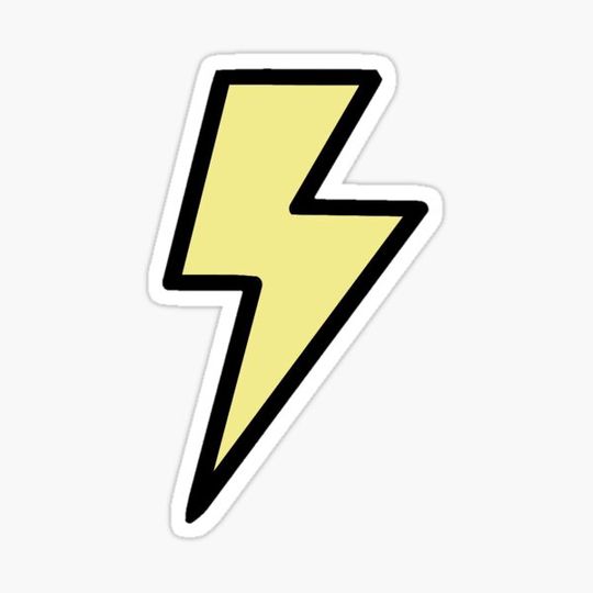 Discover lighting strike sticker