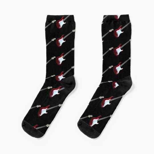 Discover Electric Guitar Pattern Socks