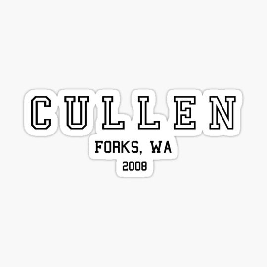 Discover Twilight cullen forks sticker