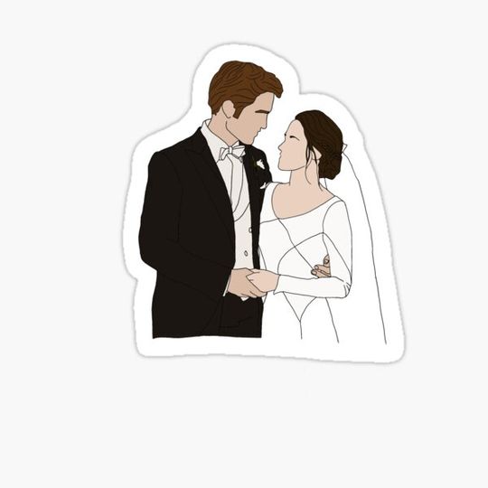 Discover Bella and Edward Twilight WeddingTwilight Sticker