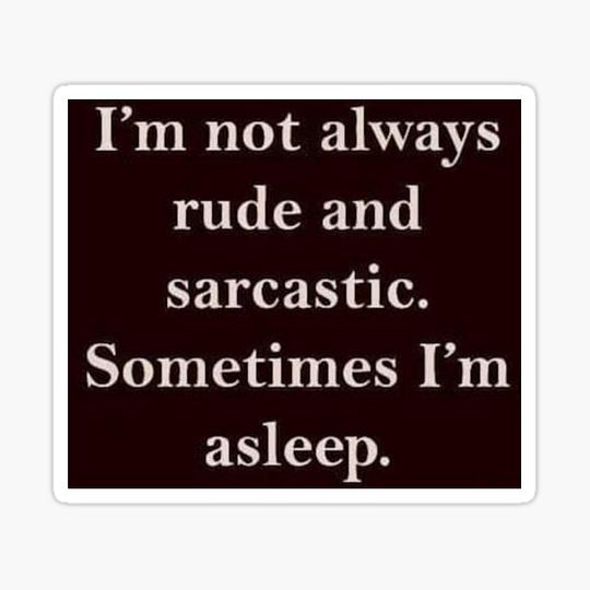Discover I'm Not Always Rude and Sarcastic...
