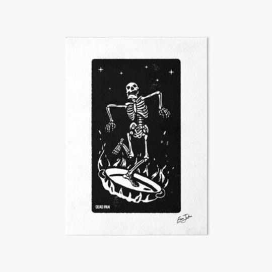 Discover The Dead Pan Skeleton Print