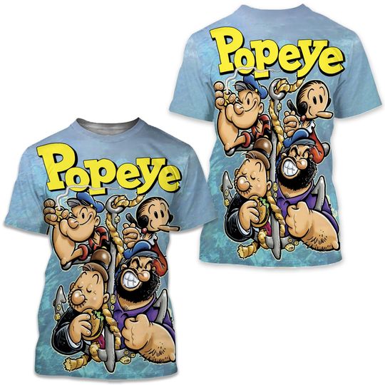 Discover New Popeye Hip Hop Cool T-shirt 3d Printed T-shirt