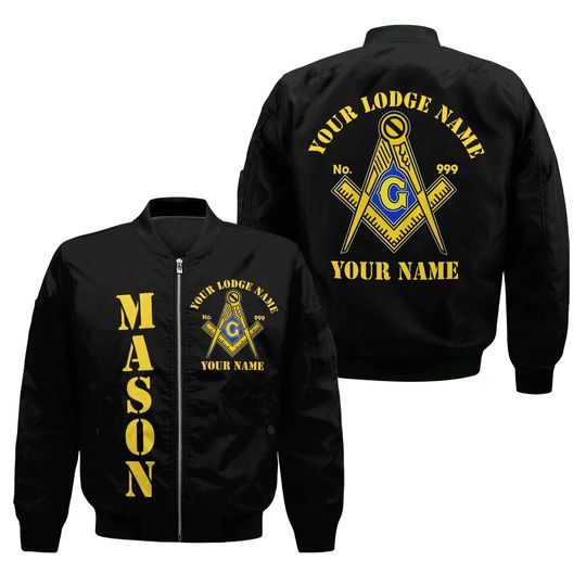 Discover Custom Masonic Bomber Jacket