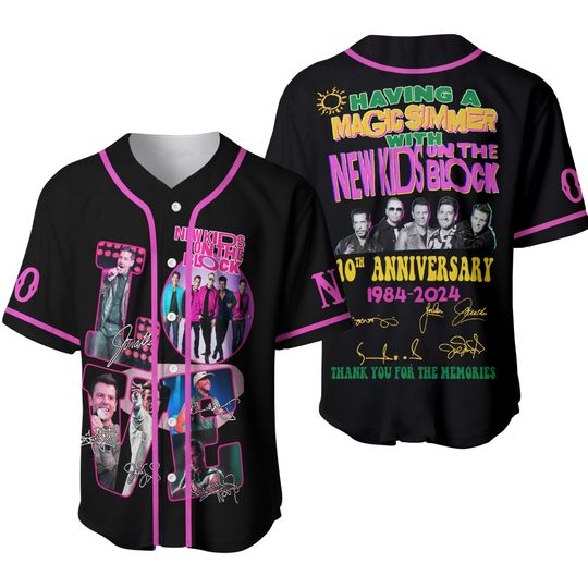 Discover Personalized Having A Magic Summer Tour 2024 With NKOT Block Baseball Jersey